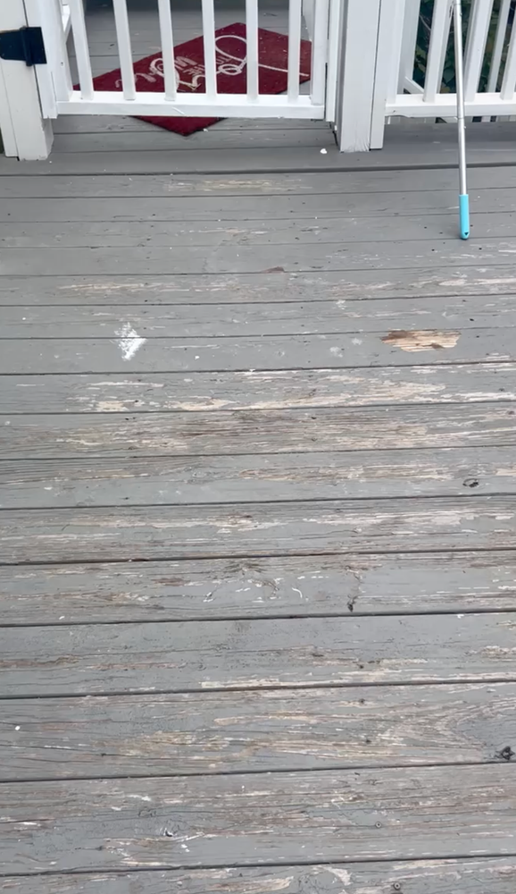 Deck before repair and restoration