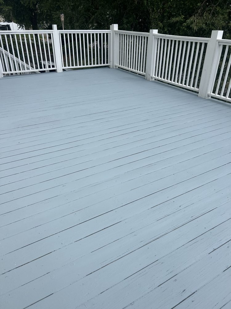 Deck after repair and painting